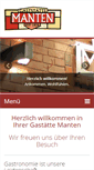 Mobile Screenshot of gaststaette-manten.de